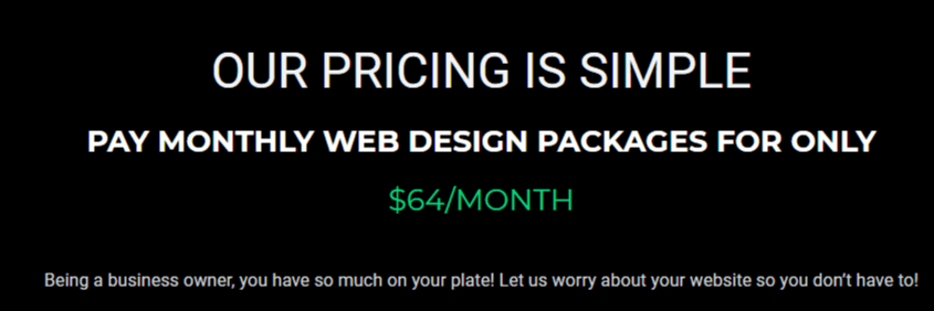 Pay Monthly Website Design Packages