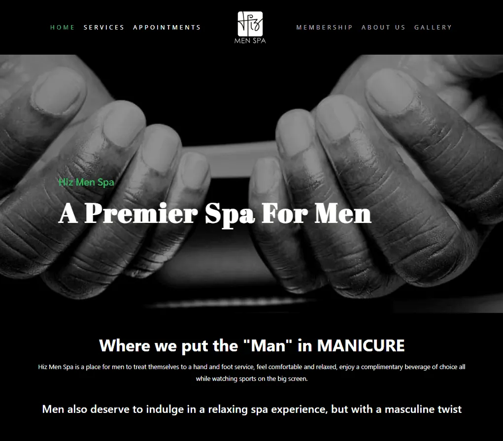 Spa website design by GBN Web Designs