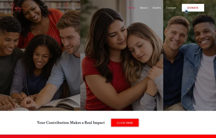Lucy Let Us Cover You website designed by GBN Web Designs